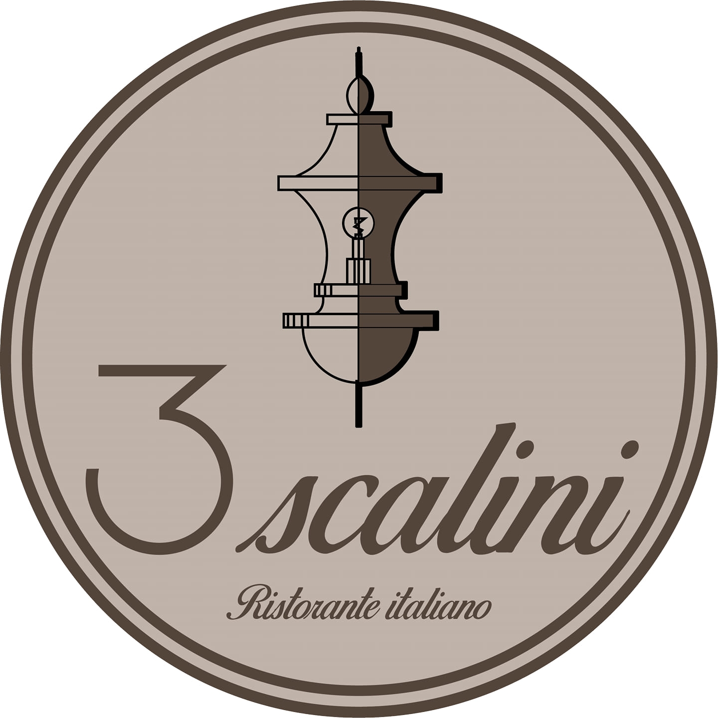 Logo tre scalini ristorante italiano