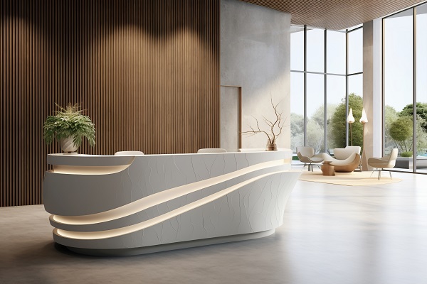 Zona ingresso con reception.