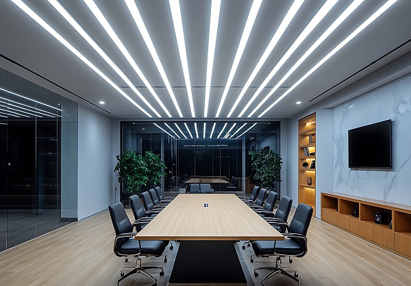 Sistema di illuminazione di un ufficio.